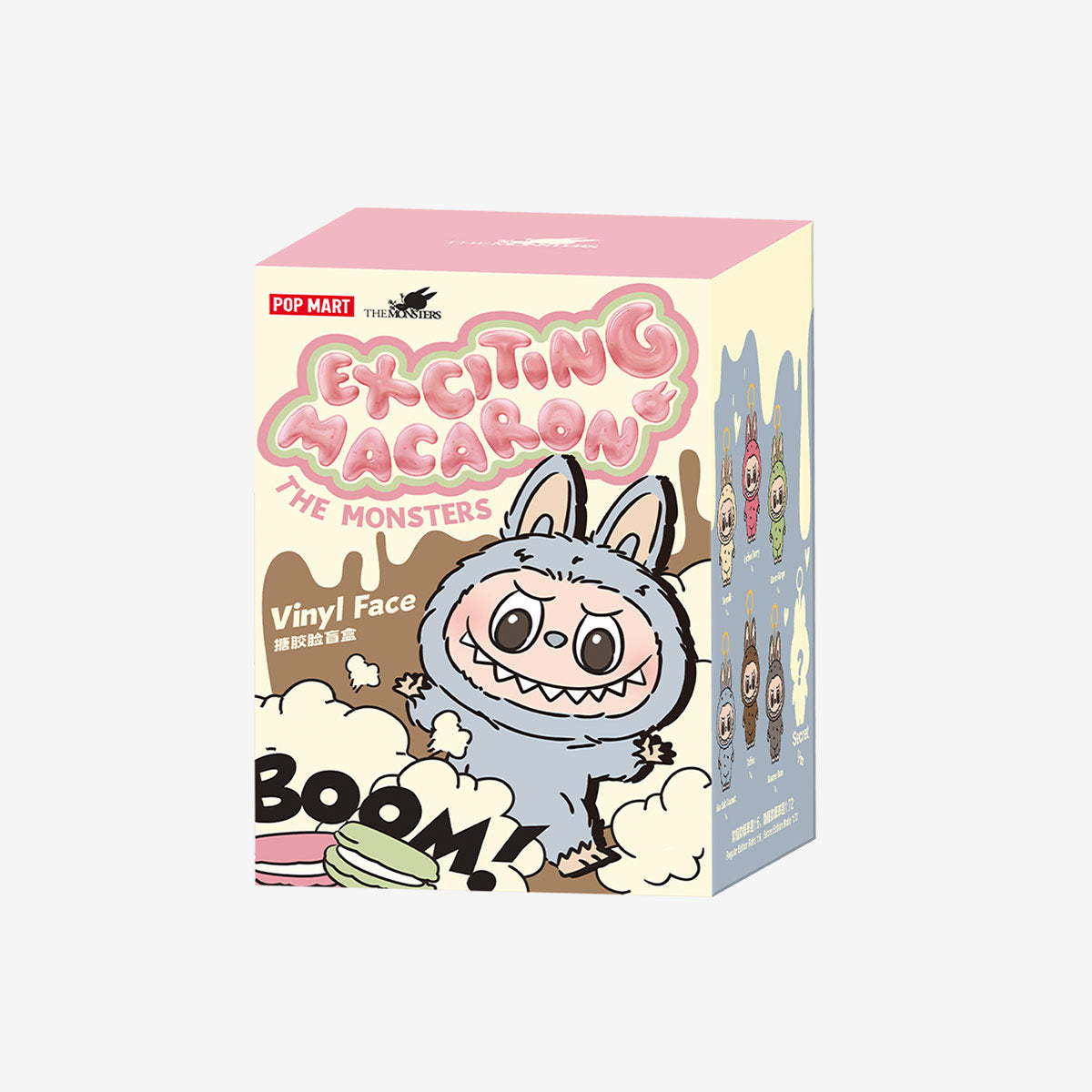 Monster Labubu Tasty Macarons Vinyl Face