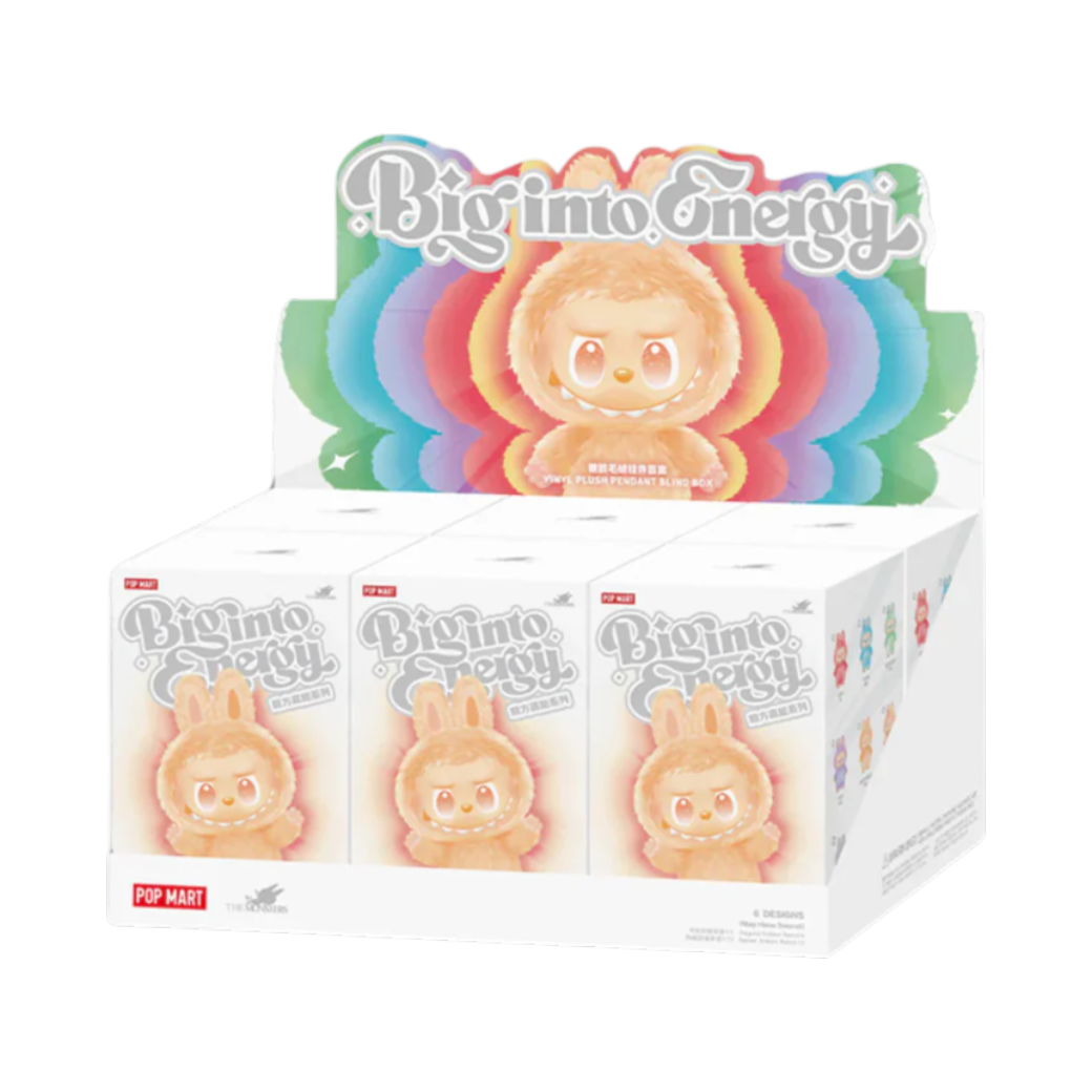 Monster Labubu – The Monsters: Big Into Energy Series Vinyl Plush Pendant (Sealed Case of 6 Blind Boxes)