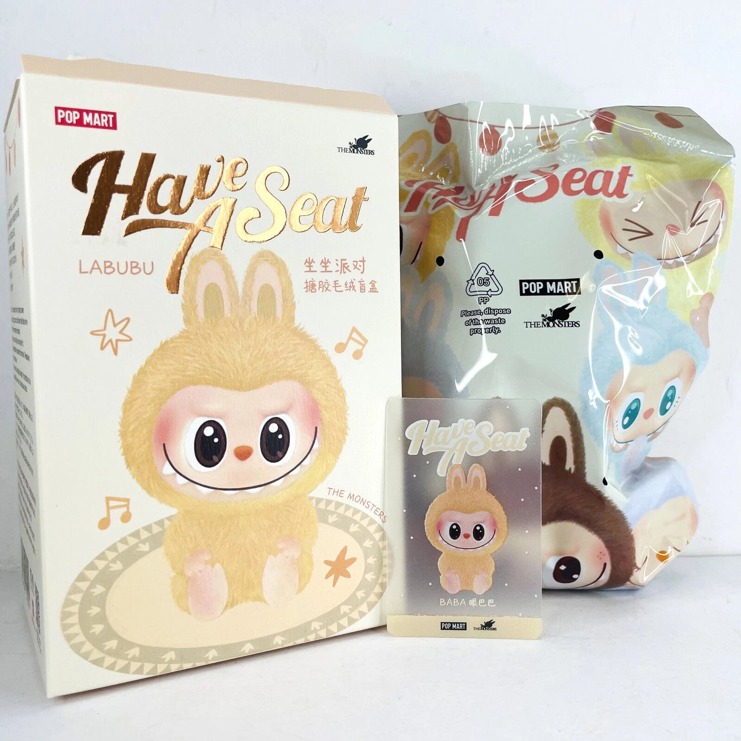 Monster Labubu - The Monsters Have a Seat Vinyl Plush 6 Blind Boxes