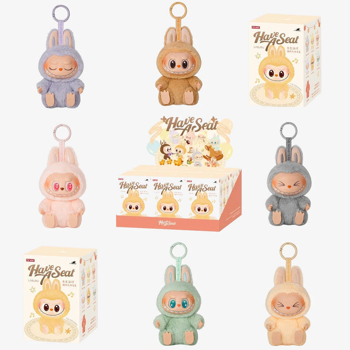 Monster Labubu - The Monsters Have a Seat Vinyl Plush 6 Blind Boxes